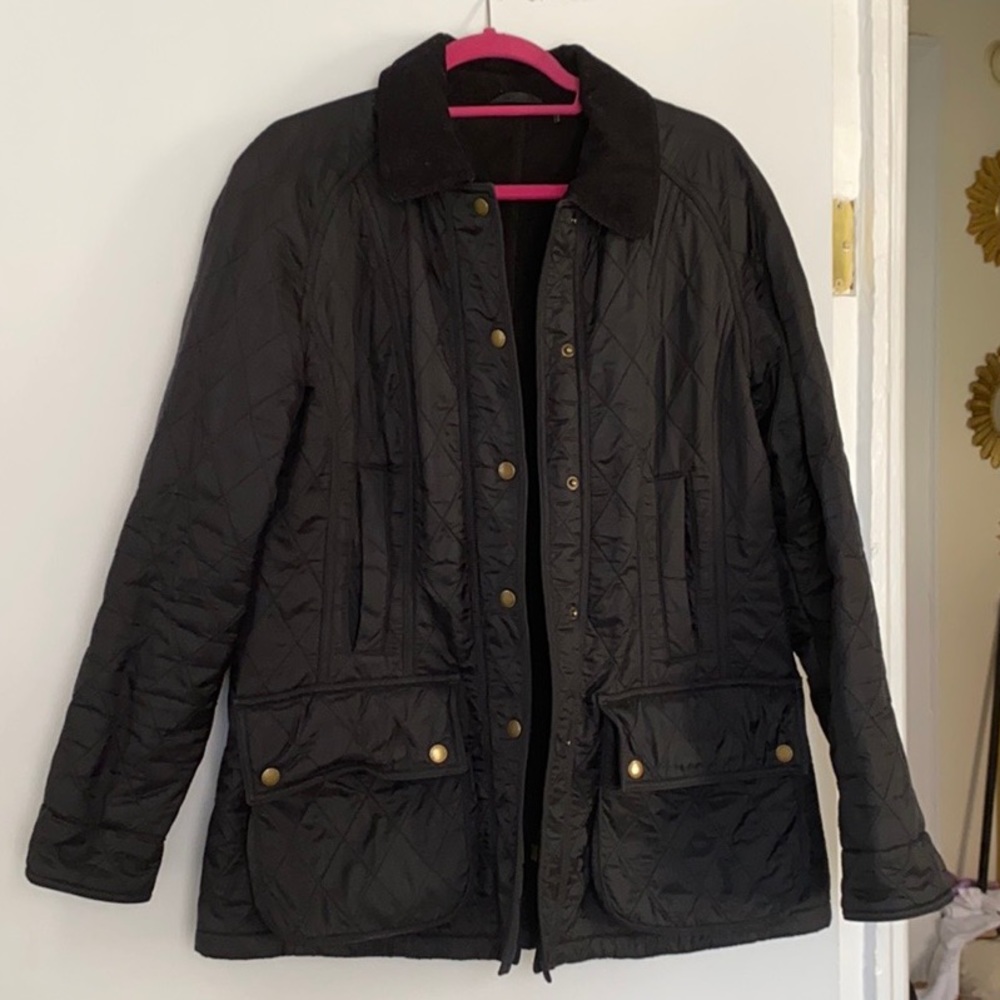 Barbour Women’s Beadnel Quilted Jacket, BLACK
